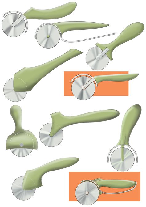 INDUSTRIAL PRODUCT DESIGN SKETCHES on Behance pizza cutter Ergonomic Product Design, Product Design Sketch, Ergonomic Handle Design, Industrial Product Design, Industrial Design Portfolio, Presentation Board Design, Floral Logo Design, Industrial Product, Industrial Design Trends