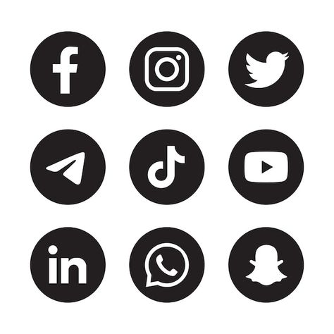 Youtube Design, Business Card Icons, Social Media Icons Vector, Instagram Editing Apps, Social Media Buttons, Social Media Apps, Social Media Images, Social Media Services, Social Icons