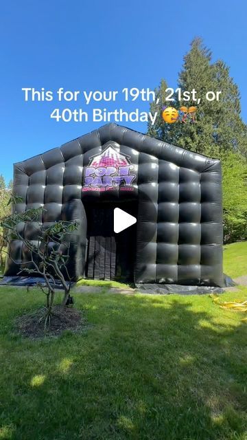 Pop N’ Party Vancouver Inflatable Party House on Instagram: "Surprise your friends with the party of the year with an inflatable nightclub 🥳🎊 #birthday #inflatablenightclub #popnpartyyvr #birthdayideas" Inflatable Club Party, Double Birthday Party Ideas Adults, Driveway Party Set Up, 27th Birthday Party Ideas For Him, Inflatable Nightclub Party, Private Party Ideas, 18th House Party Ideas, Surprise Birthday Party Ideas For Him, Fun Birthday Ideas For Adults