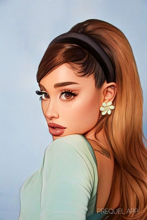 Ariana Grande Anime, Ariana Grande Images, Ariana Grande Drawings, Celebrity Drawings, Cartoon Profile Pictures, Illustration Art Drawing, Kpop Drawings, Disney Princess Pictures, Amazing Drawings