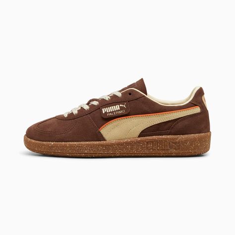 Brown Trainers, Puma Palermo, Essential Clothing, Sneakers Puma, Espresso Brown, Hype Shoes, Puma Sneakers, Brown Sneakers, Swag Shoes