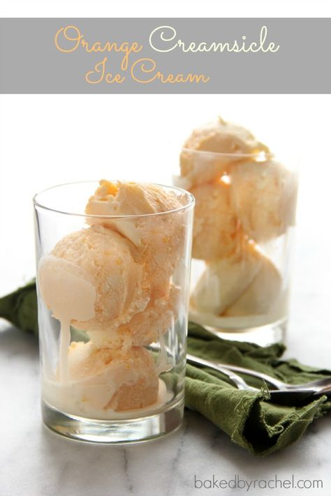 Orange Creamsicle Ice Cream Recipe, Creamsicle Ice Cream Recipe, Orange Creamsicle Ice Cream, Creamsicle Ice Cream, Best Ice Cream Maker, Orange Ice Cream, Gelato Recipe, Ice Cream Maker Recipes, Yummy Ice Cream