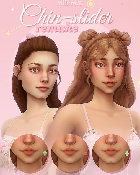 Sims 4 Cleft Chin, Chin Slider Sims 4, Sims Sliders, Sims 4 Sliders, Ts4 Skin, Body Presets, Cleft Chin, Sims Clothes, Cc Clothes