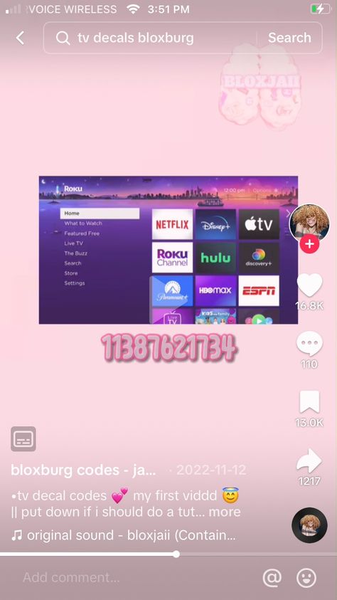 Netflix Id Code Bloxburg, Codes For Blocksburg Pictures, Decal Codes For Bloxburg Tv, Roku Decal Bloxburg, Berry Avenue Decal Codes Living Room, Bloxburg Spotify Decals, Roplay Ideas Bloxburg, Blocburg Picture Decal, Bushes Bloxburg Codes