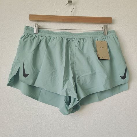 Nike Dri-Fit Aeroswift 2" Brief Lined Running Shorts Cj7837-309 Size 3xl Tall Green Condition: New With Tags. Aeroswift Nike, Cute Running Outfits, Nike Aeroswift Shorts, Cute Running Shorts, Running Fits, Athletic Shorts Outfit, Cute Running Outfit, Nike Aeroswift, Clothes Athletic