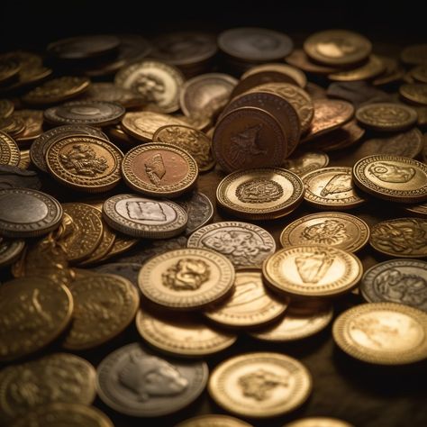 Coins Aesthetic, Character Board, Gold Money, Western Aesthetic, Gold Aesthetic, Gold Coins, Old Money, Tangled, Banks