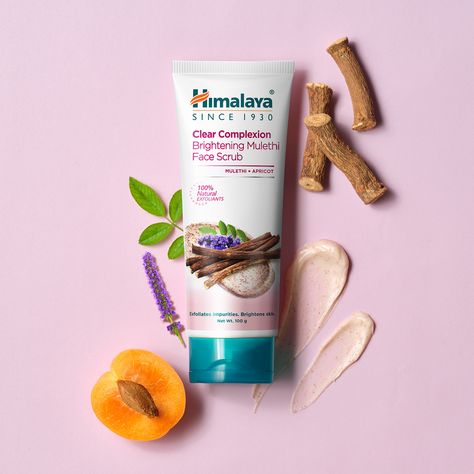 Face Wash Creative Ads, Face Wash Ads, Face Scrub Photography, Ayurvedic Skincare Photography, Himalaya Kesar Face Wash, Himalaya Lemon Face Wash, Clear Complexion, Face Scrub, Advertising Photography