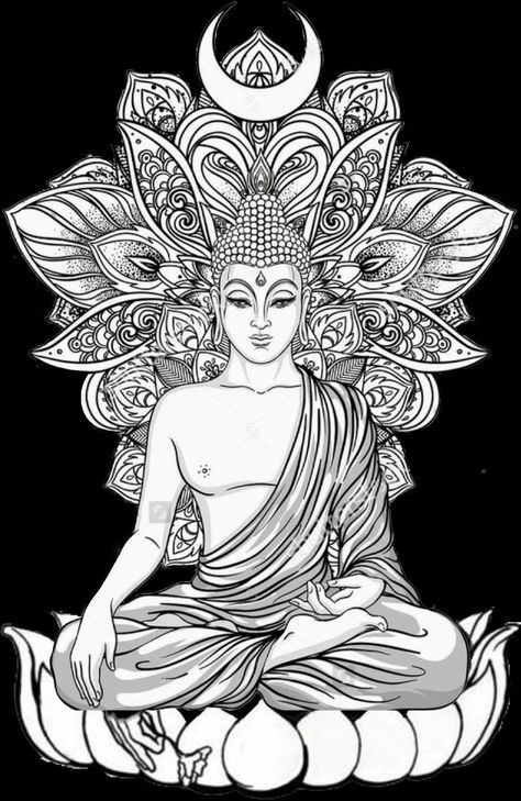 250+ Gautama Buddha Tattoo Designs and Meanings From Buddhism (2022) Buddha Tattoo Ideas, Buddha Drawing, Buddha Tattoo Design, Polynesian Tattoos, Buddha Art Drawing, Buddha Tattoos, Buddha Tattoo, Buddha Art Painting, Geometric Tattoos