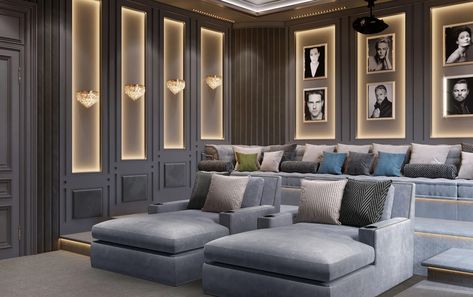 Media Room Seating & Furniture | Elite HTS Gallery Movie Theater Seating, Luxury Home Cinema Room, Luxurious Home Theater, Media Room Seating, Cinema Theater, Home Theater Room Design, Theater Seats, Theater Room Design, Cinema Design