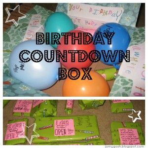 Send a birthday countdown-- a gift for every day! (And the packaging is great, too!) #milso #milspouse #deployment #milfam Countdown To Birthday Gifts, Countdown To 40 Birthday, Countdown To Birthday Ideas, Birthday Gift Countdown Ideas, 10 Days To Go Countdown Birthday, Birthday Countdown Gift Ideas, Countdown Quotes, Boy 16th Birthday, Countdown Gifts