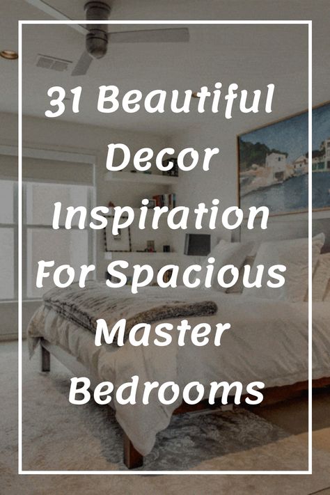 31 Beautiful Decor Inspiration for Spacious Master Bedrooms Oversized Bedroom Ideas, Off Center Bedroom Window, How To Arrange Bedroom Furniture, Large Bedroom Ideas Master Suite Layout, Bed Arrangement Ideas, Spacious Bedroom Ideas, Master Suite Layout With Sitting Area, Large Master Bedrooms Decor, Master Suite Layout