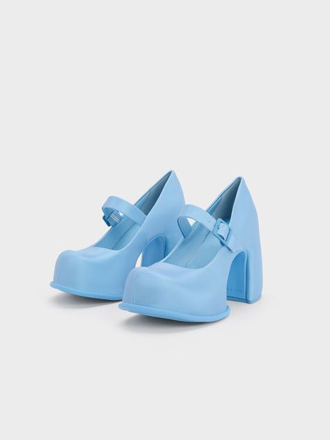 Pixie Platform Mary Janes Marry Jane, Platform Block Heels, Platform Mary Janes, Faux Leather Heels, Size Chart For Kids, Charles Keith, Of Outfits, Birthday Outfit, Belt Size