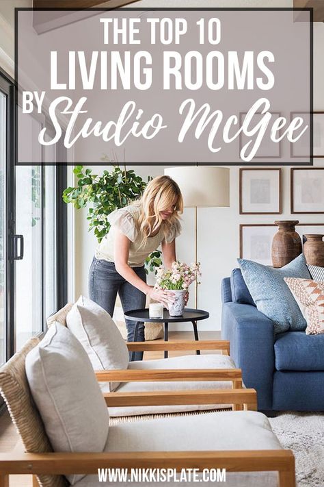 Mcgee And Co Living Room, Mcgee Living Room, U Couch, Studio Mcgee Living Room, Large Living Room Layout, The Mcgee Home, Family Room Layout, Mcgee Home, Living Room Furniture Arrangement