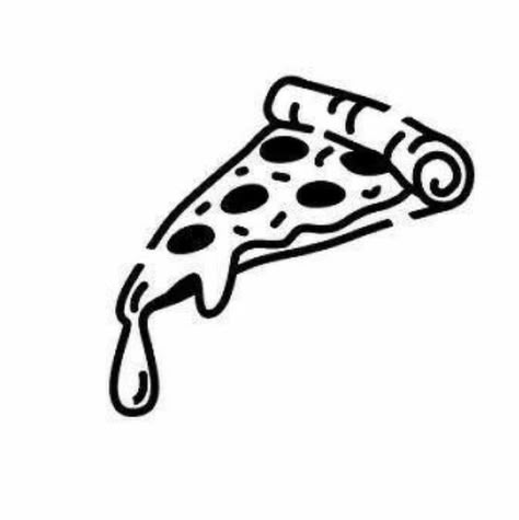 Tiny Pizza Slice Tattoo, Popcorn Tattoo, Tattoo Soul, Tattoo Peito, Ghost Tattoos, Pizza Tattoo, Mobile Cartoon, Pizza Drawing, Airbrush Ideas