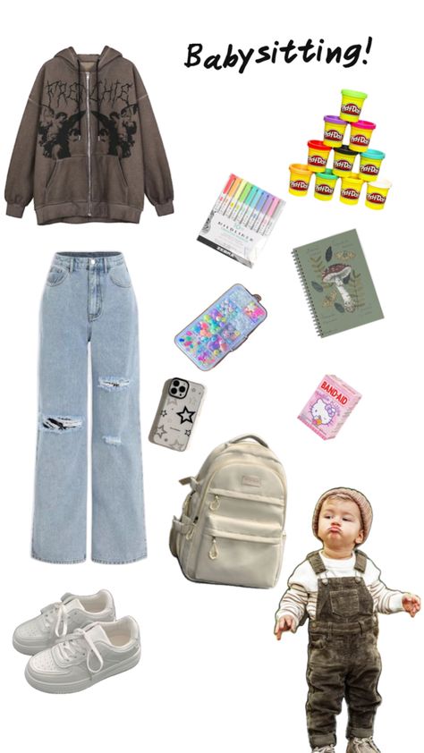 Just a little vision board so you can be prepared for babysitting Babysitting Outfit, Babysitting Tips, Babysitting Ideas, Babysitting Activities, Babysitting Fun, First Job, Be Prepared, Graduation Cap, Get Ready