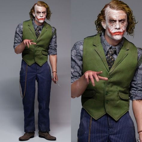 Joker Costume Ideas For Men, Heath Ledger Joker Costume, Joker Costume Men, Costume Joker, Harley Costume, Joker Outfit, Joker Dark Knight, Joker Film, Different Drawing Styles