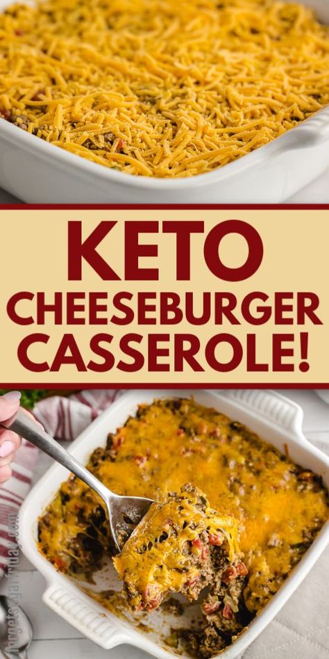 Keto Staples, Big Mac Casserole, Keto Cheeseburger Casserole, Low Carb Cheeseburger Casserole, Cheeseburger Casserole Recipe, Keto Cheeseburger, Burger Seasoning, Keto Beef Recipes, Keto Casserole