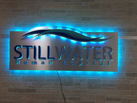 Metal Logo Sign, Led Sign Board, Illuminated Signage, Signage Board, Front Wall Design, Company Signage, Signage Signs, Backlit Signs, Wall Signage