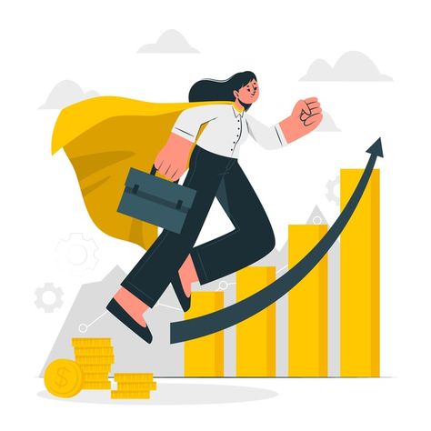 Career progress concept illustration | Free Vector #Freepik #freevector Nft Art Ideas, Nft Pfp, Nft Monkey, Finance Illustration, Conference Banners, Nft Crypto Art, Getting Rich, Crypto Art, Illustration Story