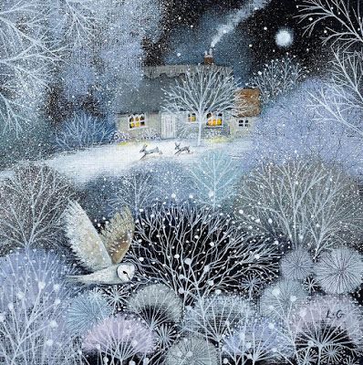 Lucy Grossmith, 심플한 그림, Original Paintings For Sale, Winter Illustration, Garden Print, Fairytale Art, Wow Art, Art Et Illustration, Christmas Scene