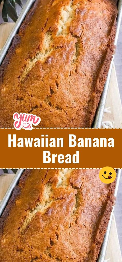 Add a tropical twist to your breakfast with Hawaiian Banana Bread. Sweet and fruity, it's a delightful way to start your day, no matter where you are. #BananaBread #TropicalFlavors #BreakfastDelights Hawaiian Banana Bread Recipe, Hawaiian Banana Bread, Pineapple Bread, Classic Banana Bread, Tropical Twist, Best Banana Bread, Banana Nut Bread, Hawaiian Food, Bread Recipes Sweet