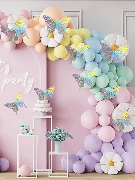 Butterfly Birthday Decorations, Butterfly 1st Birthday, Butterfly Cake Decorations, Butterfly Birthday Party Decorations, Butterfly Themed Birthday Party, Butterfly Birthday Theme, 3d Butterfly Wall Decor, Butterfly Birthday Party, Spring Baby Shower