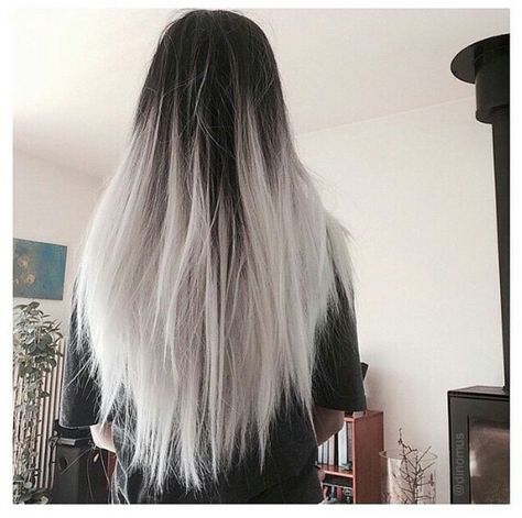 @αυυυвreyтαтe ☾♡ Grey Balayage, White Ombre Hair, Black To Silver Ombre, Silver Ombre Hair, Narcissa Malfoy, Best Ombre Hair, Grey Ombre Hair, Lady Loki, Ombre Highlights