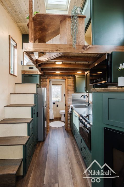 Timbercraft Tiny Homes, Tiny Living Space, Tiny House Designs, Tiny House Talk, Tiny Home Living, Tiny Home On Wheels, House Storage, Tiny House Layout, Tiny House Loft