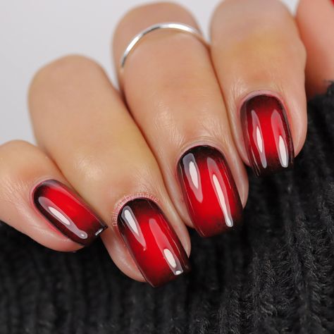 Vampire Aura Nails ❤️✨🧛‍♀️ Vampire Nails, Red Liquid, Aura Nails, Inspired Nails, October 1st, Red Nails, Short Nails, Nails Inspiration, Girly Things