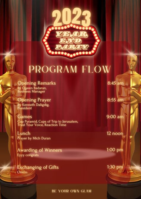 hollywood cinema theatre program flow poster Program Flow Design, School Program Template, Program Flow Pubmat, Program Design Layout, Hollywood Themed Party, Program Flow, Drawn Borders, Pageant Sashes, Apple Ecosystem