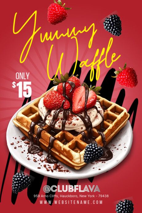 Red Maximalist Waffle Poster Waffle Poster, Church Halloween, Photoshop Flyer, Linkedin Background Image, Linkedin Background, Linkedin Banner, Flyers Design, Kindle Book Cover, Concept Map