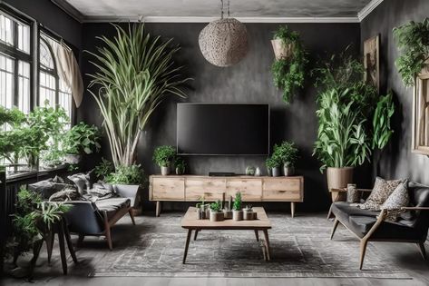 9 TV Stand Decor Ideas to Enhance Your Living Room - Taskrabbit Blog Tv Plants Living Rooms, Plants Around Tv Living Rooms, Decor Around Tv Stand, Plant Decor Living Room, Tv Stand Decor Ideas, Decor Around Tv, Tv Over Fireplace, Tv Stand Decor, Living Room Entertainment Center