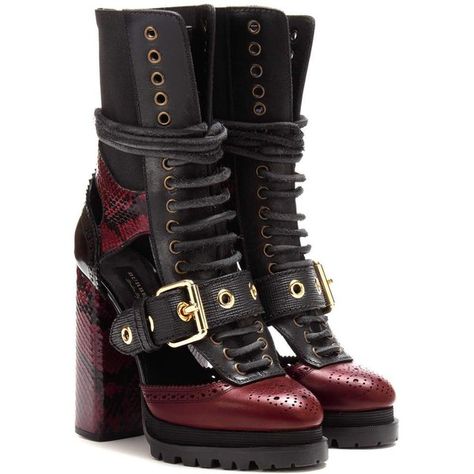 Burberry Westmarsh Embellished Boots ($1,795) ❤ liked on Polyvore featuring shoes, boots, red, leather footwear, red shoes, burberry boots, leather boots and embellished shoes Embellished Boots, Burberry Boots, Cutout Ankle Boots, Red Leather Shoes, Cl Fashion, Red Leather Boots, Real Leather Boots, Dr Shoes, Snakeskin Boots