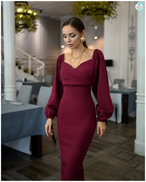 Cocktail Dress Classy, Midi Dress Outfit, Girls Short Dresses, Formal Dresses With Sleeves, Stylish Party Dresses, Classy Dress Outfits, Elegant Dresses For Women, Stunning Outfits, Midi Length Dress