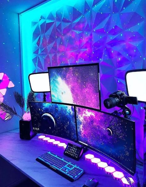 How To Make A Gaming Room? Useful Gaming Setup Ideas (2023) Gaming Setup Ideas, Games Room Inspiration, Small Game Rooms, Best Gaming Setup, Computer Gaming Room, Gaming Room Decor, Gamer Setup, Streaming Setup, Pc Gaming Setup