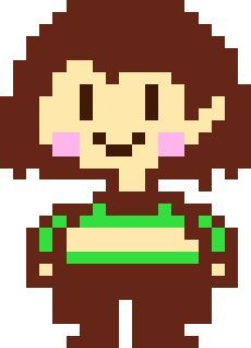 Undertale Pixel Art, Chara Dreemurr, Pixel Art Maker, Chara Undertale, Undertale Fanart, All Things Cute, Undertale Au, Indie Games, Design Reference