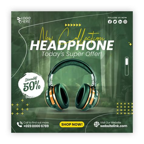 Digital Headphones Social Media Post Promotion Poster Banner Template#pikbest##Templates Promotion Design Poster, Headphone Poster Design, Headphones Creative Ads, Headphone Poster, Headphone Social Media Post, Headphone Advertisement, Headphone Advertisement Design, Promotion Poster Design, New Headphones