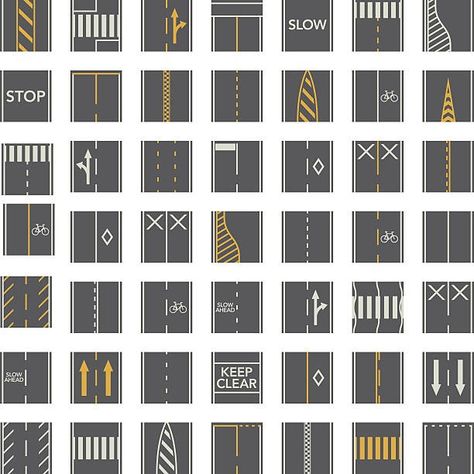 Minecraft Roads, Markings Design, Overhead Perspective, Skyscraper Model, Parking Lot Striping, Road Drawing, Paper Models House, Cladding Texture, Streetscape Design