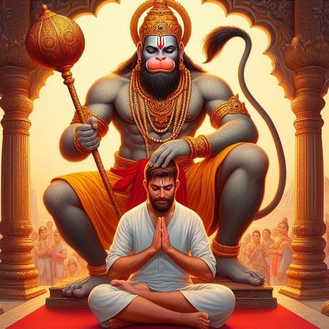 Hanuman With Devotee, Druva Sarja Photos Hd New, Jay Bajrangbali, Mahabali Hanuman, Hanuman Dada, Shree Ram Images, Beer Wallpaper, Hanuman Images Hd, Hanuman Tattoo