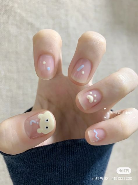 Silly Nails, Minimal Nails Art, Hello Nails, Hippie Nails, Cute Simple Nails, Lavender Nails, Subtle Nails, Beauty Nails Design, Gel Nails Diy