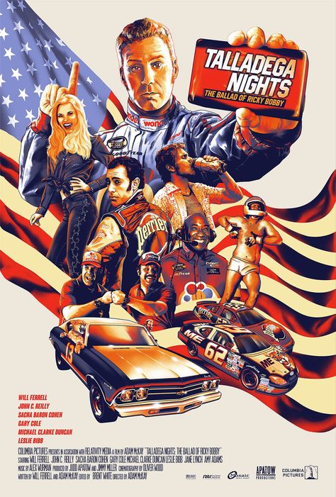 Talladega Nights: The Ballad of Ricky Bobby (2006) Heat Movie, No Manches Frida, Talladega Nights, Luxurious Mansion, Ricky Bobby, Turbo Charged, Speed Bump, Clarence Thomas, Fiction Movies