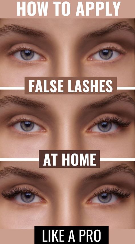 Easy step by step tutorial to apply false eyelashes like a pro for beginners | How to apply false lashes the easy way and pro tips for beginners at home | Best Fake eyelashes | best false eyelashes | Eye makeup tutorial | step by step Makeup guide | False eyelashes guide | Tips before starting to apply false eyelashes | Tips for removing false eyelashes Best Way To Apply False Eyelashes, How To Fake Eyelashes How To Apply, How To Apply Fake Eyelashes Step By Step, Best Way To Put On Fake Eyelashes, Easiest False Lashes To Apply, Apply False Eyelashes Beginners, Easy Way To Put On Lashes, Apply Lashes For Beginners, How To Put On Fake Lashes