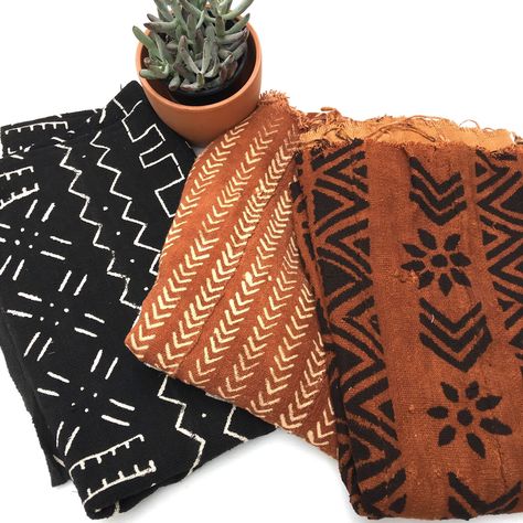 Mud Cloth Fabrics: Decorate for Fall with Hand Made African Mud Cloth. New Patterns in store! African Pattern Fabric, African Textiles Patterns, African Inspired Decor, African Pattern Design, African Interior, Mudcloth Fabric, Kuba Cloth, African Textile, African Home Decor