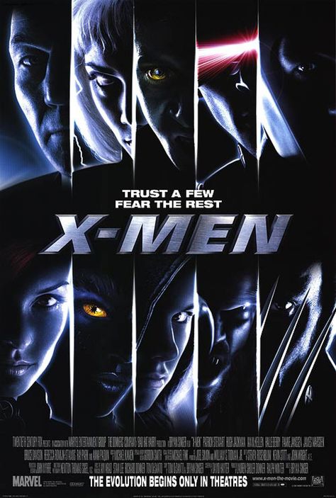 X-Men (2000) - The one that started them all. This movie is one of my go-to films when nothing is scratching my itch. X-men Poster, Famke Janssen, Rebecca Romijn, Ian Mckellen, Patrick Stewart, Movies Worth Watching, Septième Art, I Love Cinema, See Movie