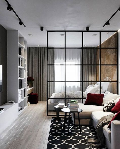 Awesome 20+ Fabulous Studio Apartment Decor Ideas On A Budget Studio Apartment Decor Ideas, Small Studio Apartment Design, Reka Bentuk Bilik Tidur, Apartemen Studio, Hiasan Dalaman Rumah, Reka Bentuk Dalaman, Apartment Decor Ideas, Hiasan Bilik Tidur, Studio Apartment Living