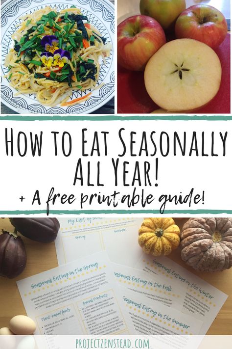 How To Eat Seasonally, Eating In Season, Seasonal Food Chart, Eating With The Seasons, Living Seasonally, Chef Skills, Eating Seasonally, Healthy Kid Friendly Meals, Seasonal Eating