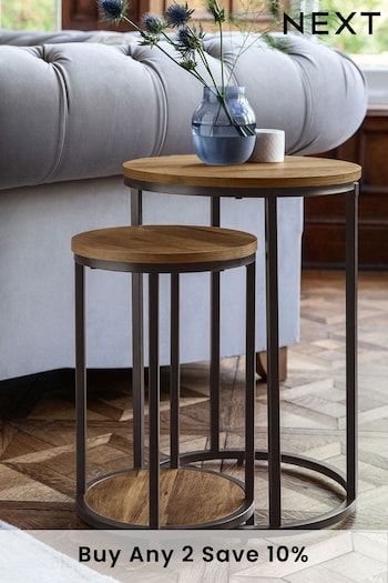 Coffee Tables | Round & Square Coffee Tables | Next UK Open Plan Kitchen Dining Living, Industrial Side Table, Open Plan Kitchen Dining, Nest Of Tables, Kitchen Dining Living, Assembly Instructions, Cool Coffee Tables, Drink Table, Large Table