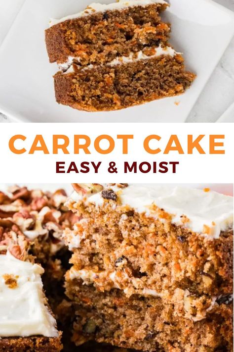 Moist and Mouthwatering Carrot Cake Recipe - A Crowd-Pleaser Every Time! Moist Carrot Cake Recipe, Carrot Cake Bread, Moist Carrot Cake, Carrot Cake Recipe Easy, Dairy Free Low Carb, Carrot Cakes, Moist Carrot Cakes, Snack Smoothie, Slow Cooker Pasta