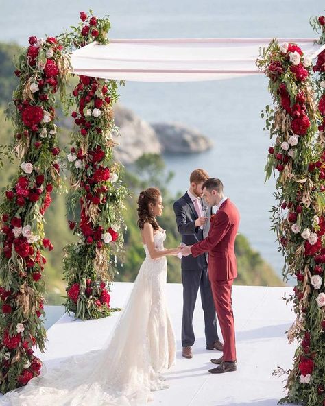 Red And White Wedding Colors For Purity Inspiration Of You Love ❤ red white wedding colors aisle flowers decor #weddingforward #wedding #bride #redandwhitecolors #redandwhitewedding #weddingcolors Pergola Decor, Outdoor Evening Wedding, Red White Flowers, Flowers Arch, Red And White Wedding, Summer Wedding Ceremony, Quinceañera Ideas, Popular Wedding Colors, White Weddings Reception