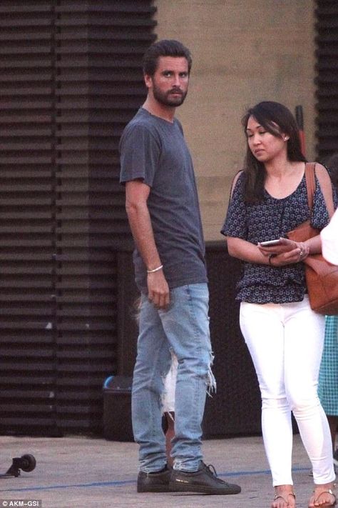 Scott Disick wearing Common Projects Men's Original Achilles Low Top and Ksubi Van Winkle Jeans in Non Cents Common Projects Outfit Men, Common Projects Outfit, Scott Disick Style, Lord Disick, Common Projects Men, Nobu Malibu, Celebrity Style Men, Scott Disick, Common Projects